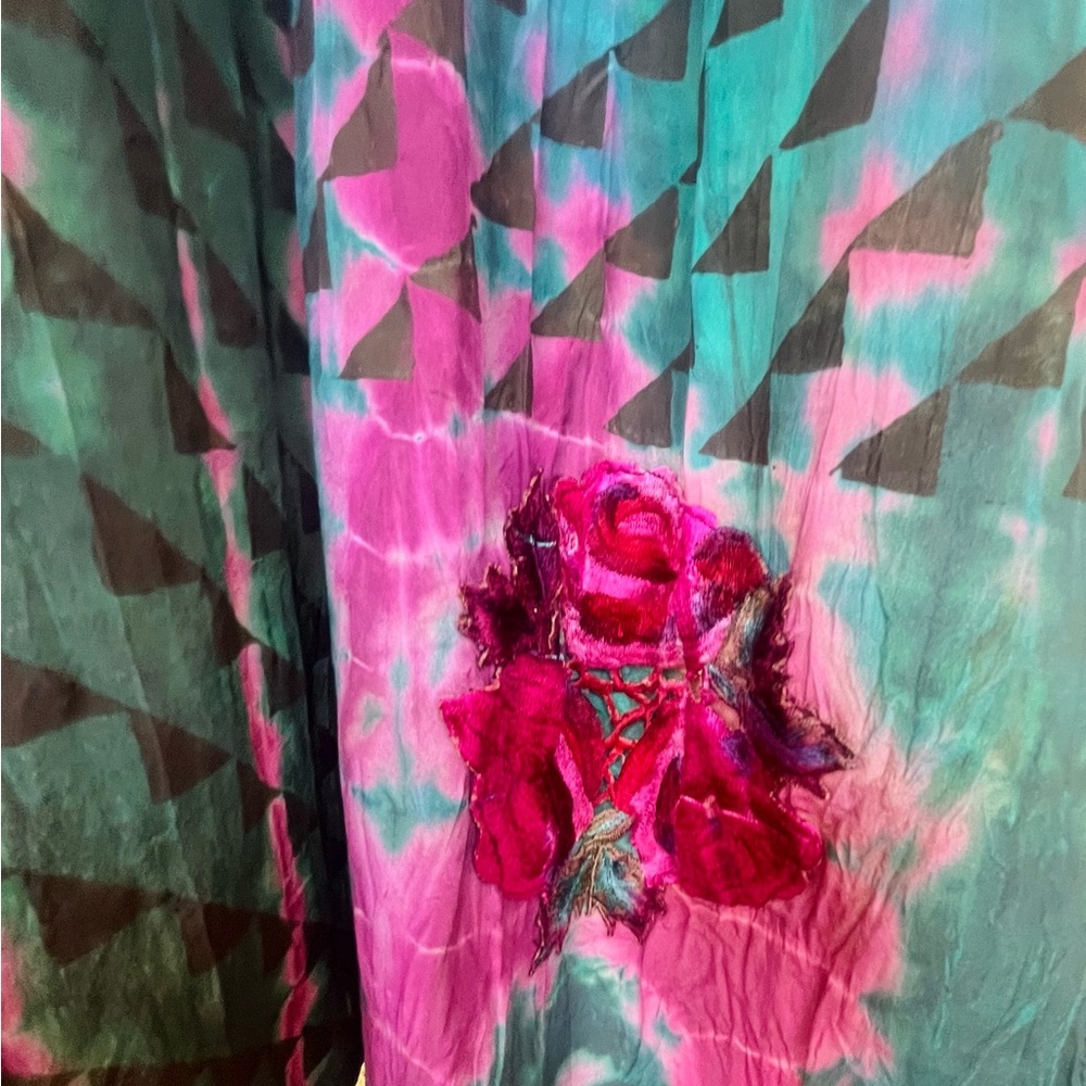 SILK FLORAL GYPSY KIMONO SET